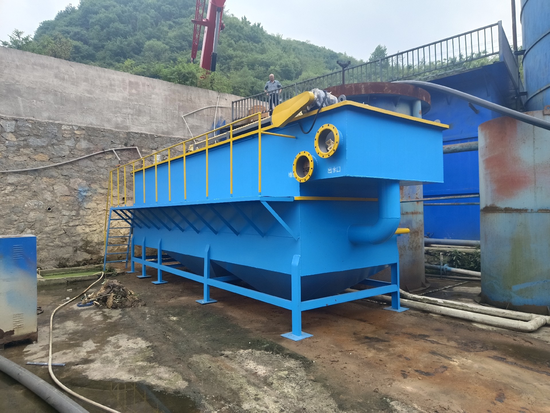 氣浮機，高效氣浮機，溶氣氣浮機，氣浮機安裝現(xiàn)場